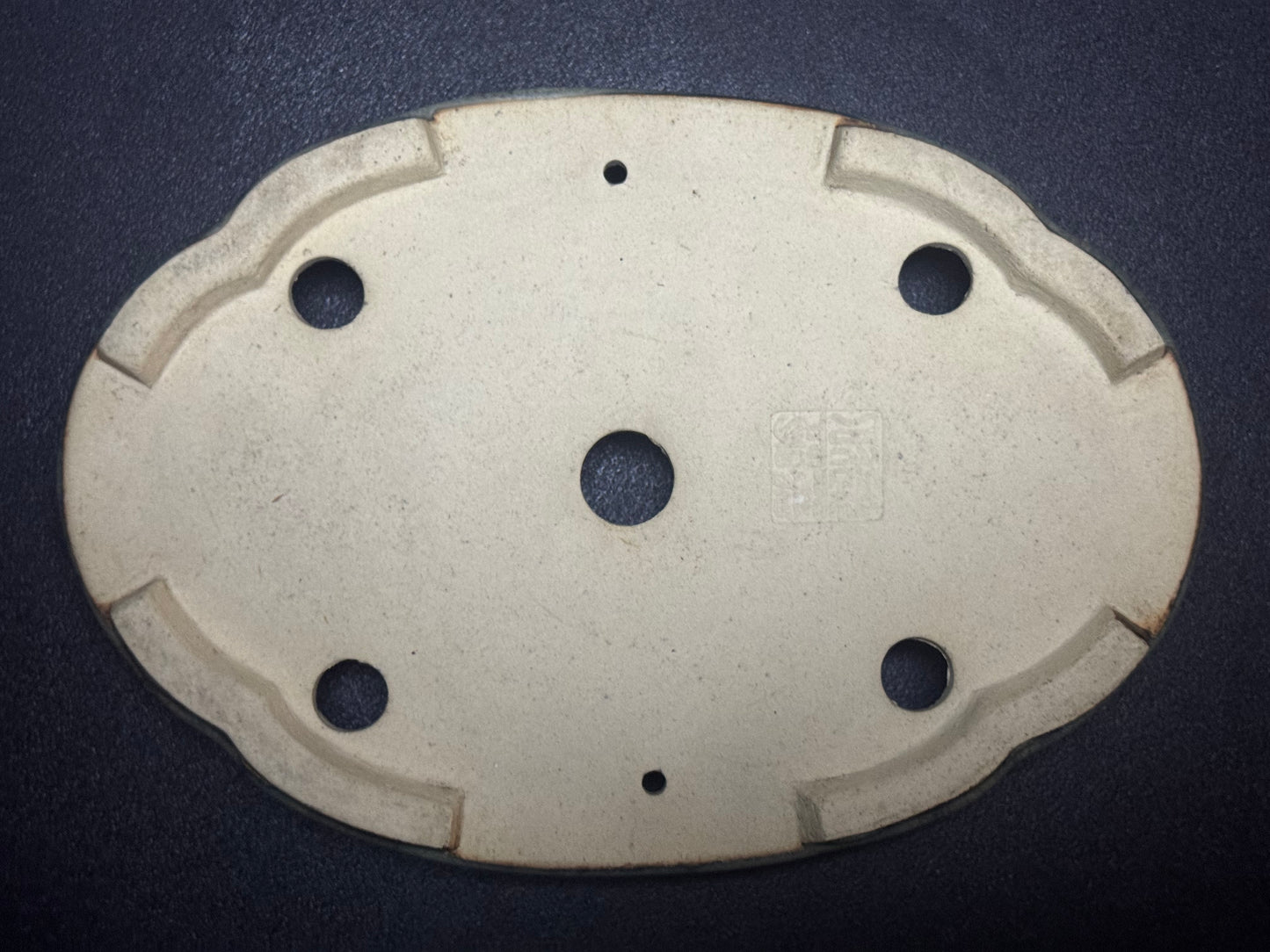 AIBA KOYO – Mr. AIBA Kouichirou（相場 恒一郎）– 常滑 - 28.3 cm Mokko-Style Oval Glazed 木瓜形楕円釉鉢）