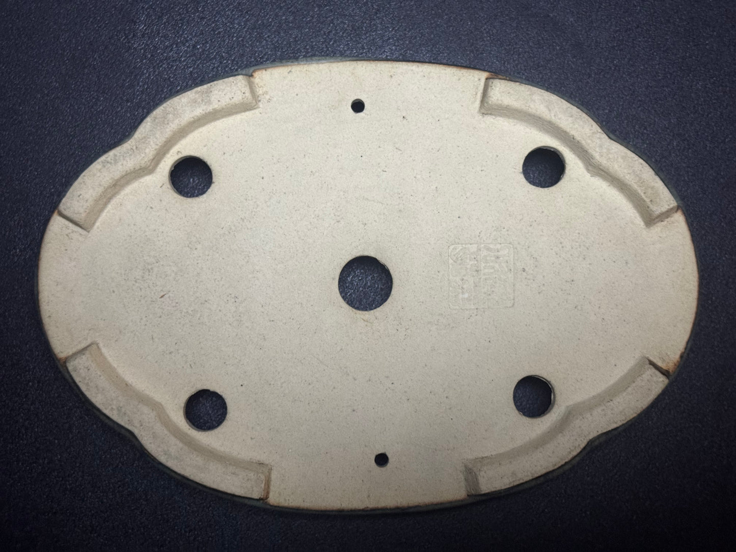 AIBA KOYO – Mr. AIBA Kouichirou（相場 恒一郎）– 常滑 - 28.3 cm Mokko-Style Oval Glazed 木瓜形楕円釉鉢）