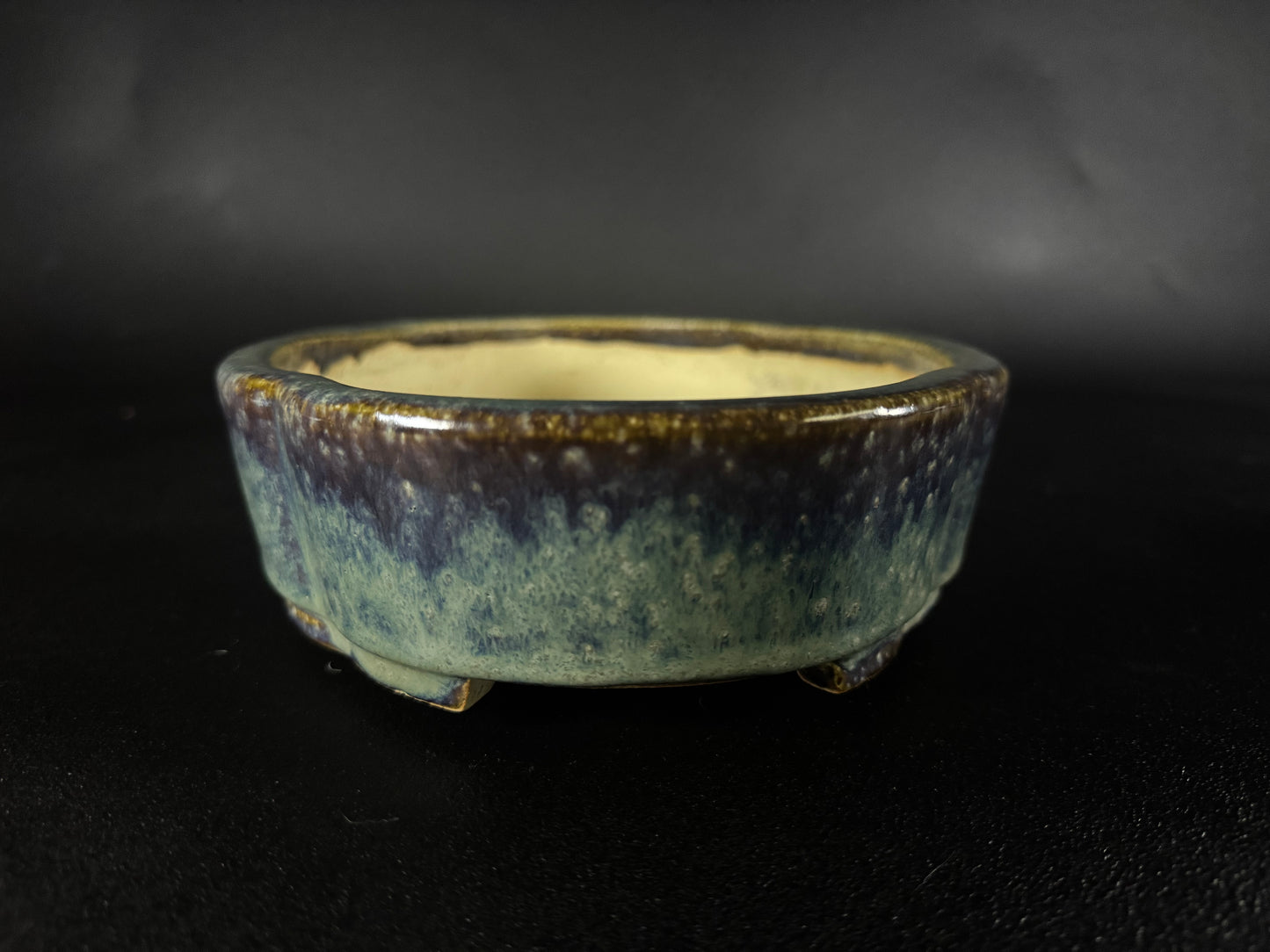 AIBA KOYO – Mr. AIBA Kouichirou（相場 恒一郎）– 常滑 - 28.3 cm Mokko-Style Oval Glazed 木瓜形楕円釉鉢）