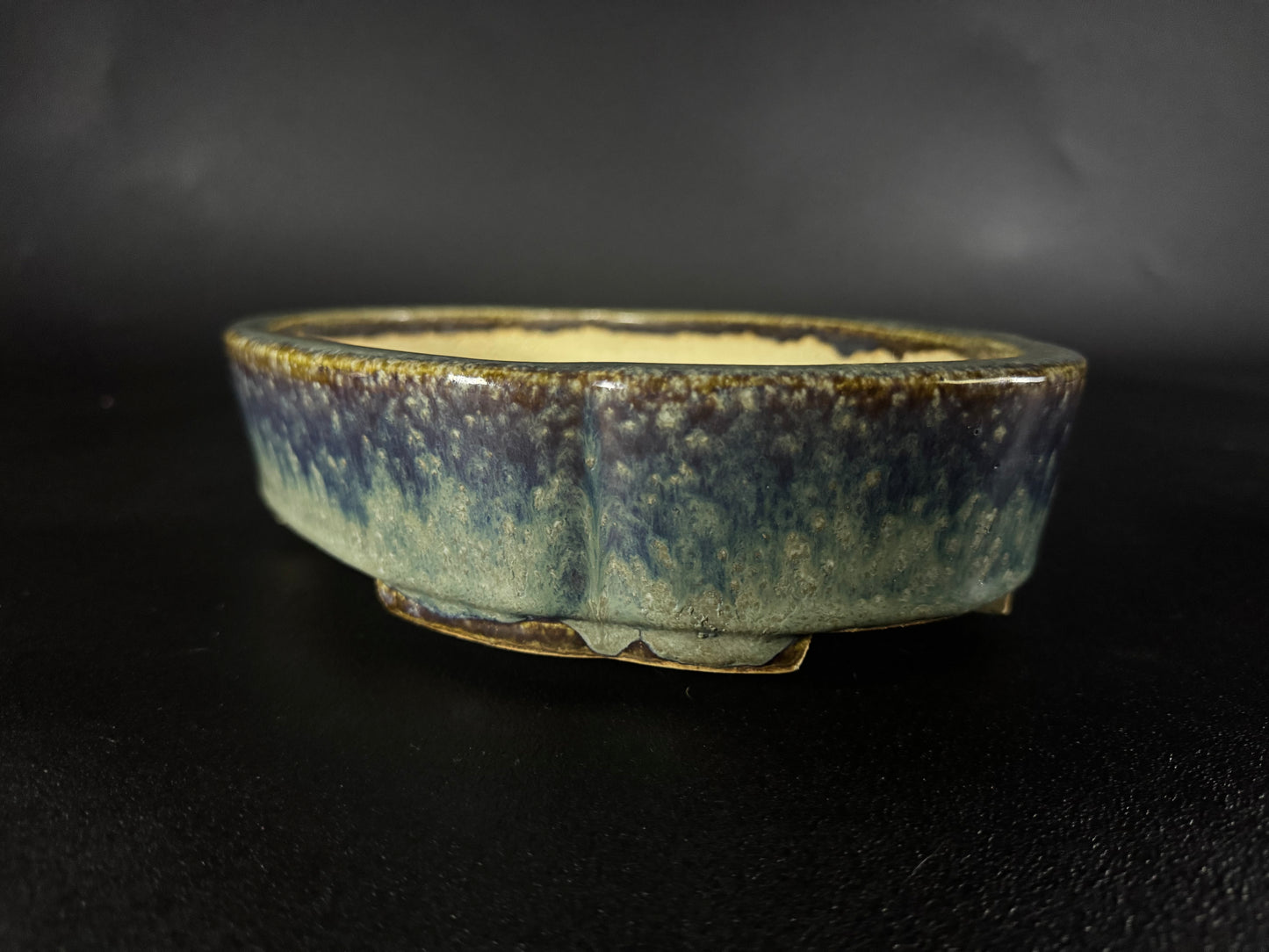 AIBA KOYO – Mr. AIBA Kouichirou（相場 恒一郎）– 常滑 - 28.3 cm Mokko-Style Oval Glazed 木瓜形楕円釉鉢）