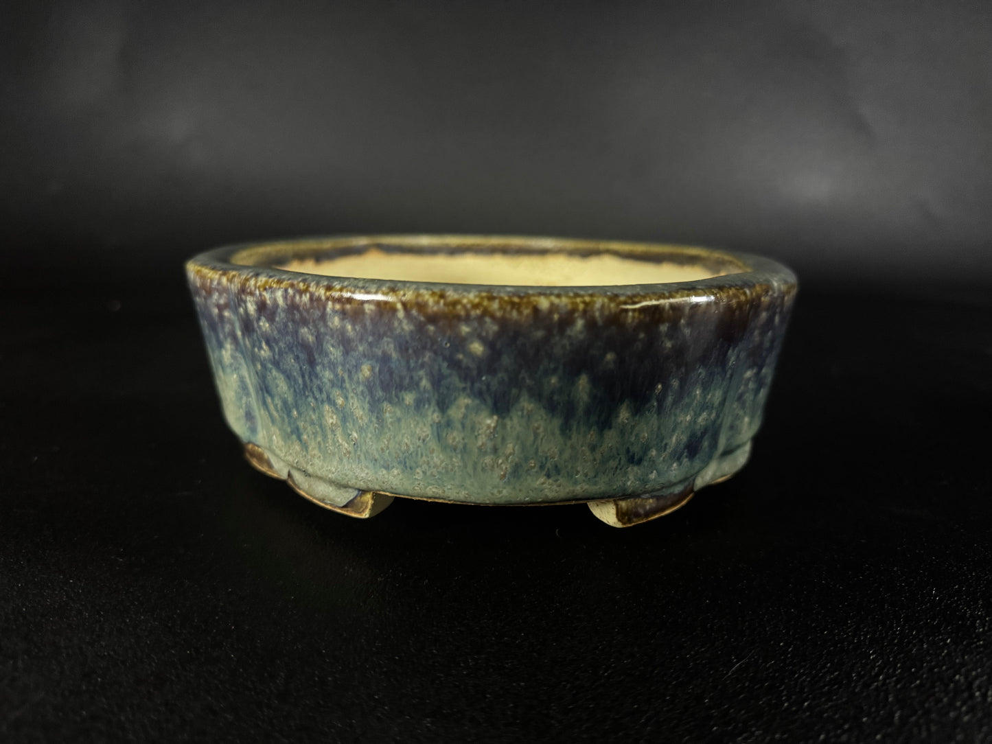AIBA KOYO – Mr. AIBA Kouichirou（相場 恒一郎）– 常滑 - 28.3 cm Mokko-Style Oval Glazed 木瓜形楕円釉鉢）