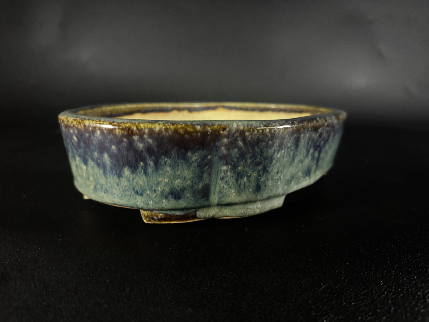 AIBA KOYO – Mr. AIBA Kouichirou（相場 恒一郎）– 常滑 - 28.3 cm Mokko-Style Oval Glazed 木瓜形楕円釉鉢）