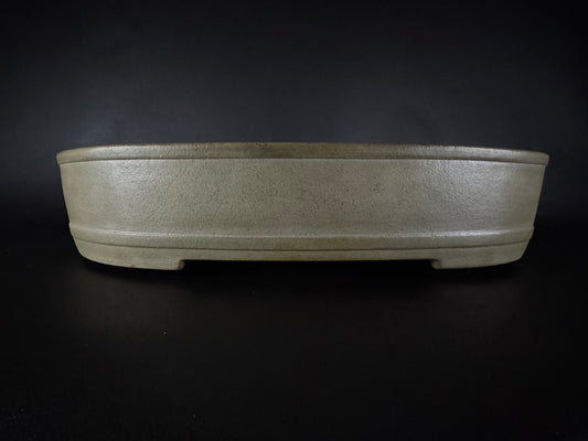 KEIZAN HISADA 久山 桂山 "Seal only 印のみ" - 常滑 - 58.5cm Oval / Rounded Rectangle (楕円・長楕円) Unglazed (無釉)