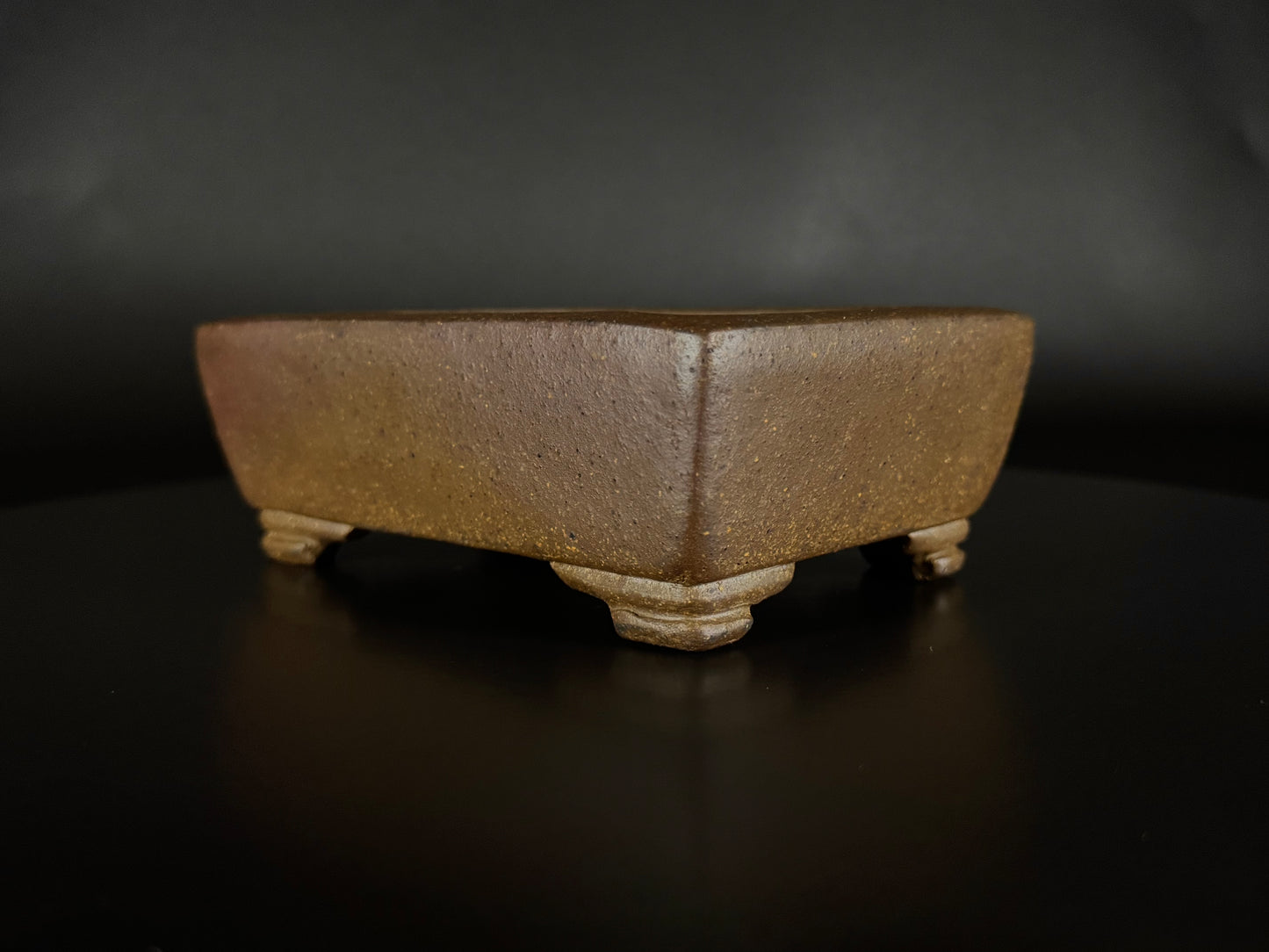 GYOZAN 1St Gen (Nakano Yukizyou “中野行常”) "Hand signed 爪描き" - 常滑 – 14.9cm Rectangular Unglazed (長方形 無釉)