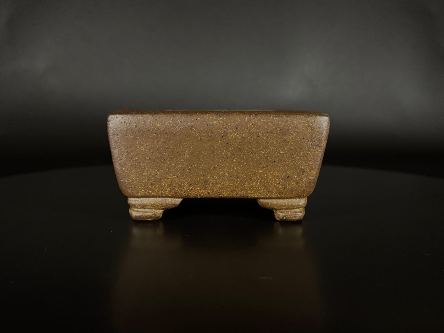 GYOZAN 1St Gen (Nakano Yukizyou “中野行常”) "Hand signed 爪描き" - 常滑 – 14.9cm Rectangular Unglazed (長方形 無釉)