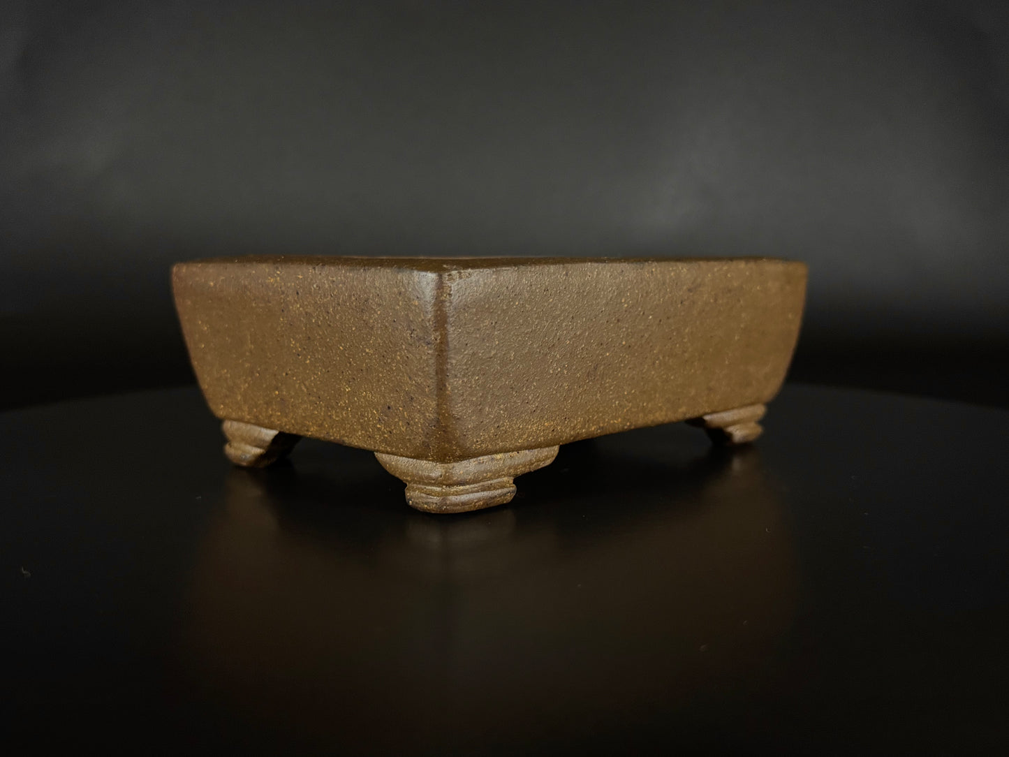 GYOZAN 1St Gen (Nakano Yukizyou “中野行常”) "Hand signed 爪描き" - 常滑 – 14.9cm Rectangular Unglazed (長方形 無釉)