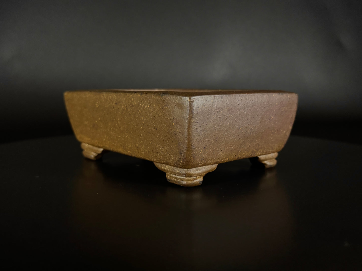 GYOZAN 1St Gen (Nakano Yukizyou “中野行常”) "Hand signed 爪描き" - 常滑 – 14.9cm Rectangular Unglazed (長方形 無釉)