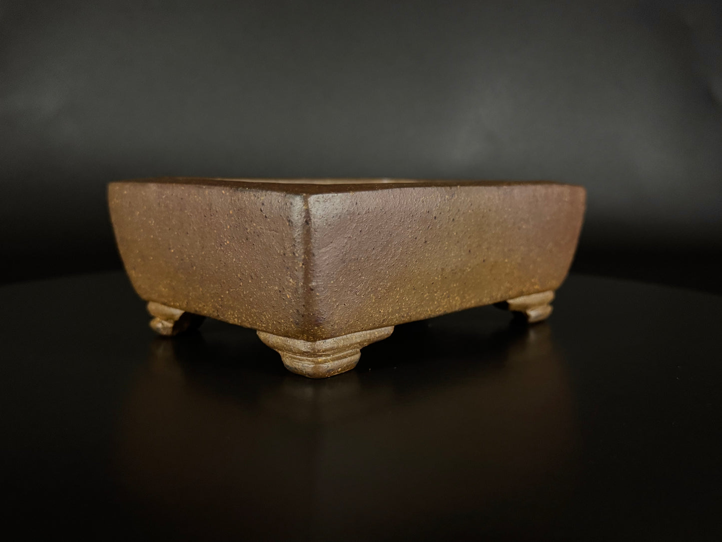 GYOZAN 1St Gen (Nakano Yukizyou “中野行常”) "Hand signed 爪描き" - 常滑 – 14.9cm Rectangular Unglazed (長方形 無釉)