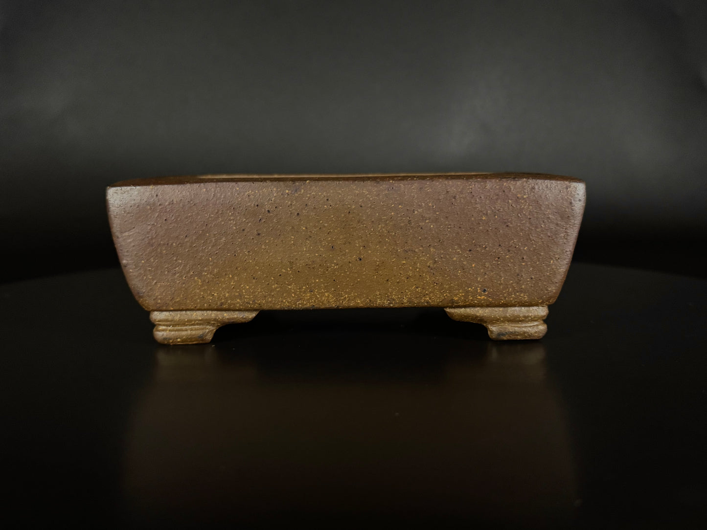 GYOZAN 1St Gen (Nakano Yukizyou “中野行常”) "Hand signed 爪描き" - 常滑 – 14.9cm Rectangular Unglazed (長方形 無釉)