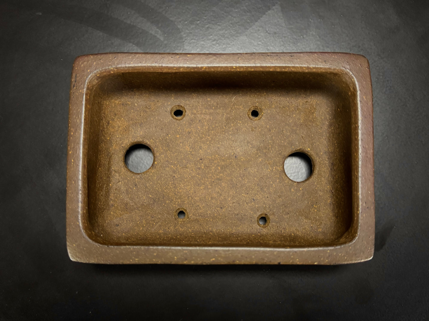 GYOZAN 1St Gen (Nakano Yukizyou “中野行常”) "Hand signed 爪描き" - 常滑 – 14.9cm Rectangular Unglazed (長方形 無釉)
