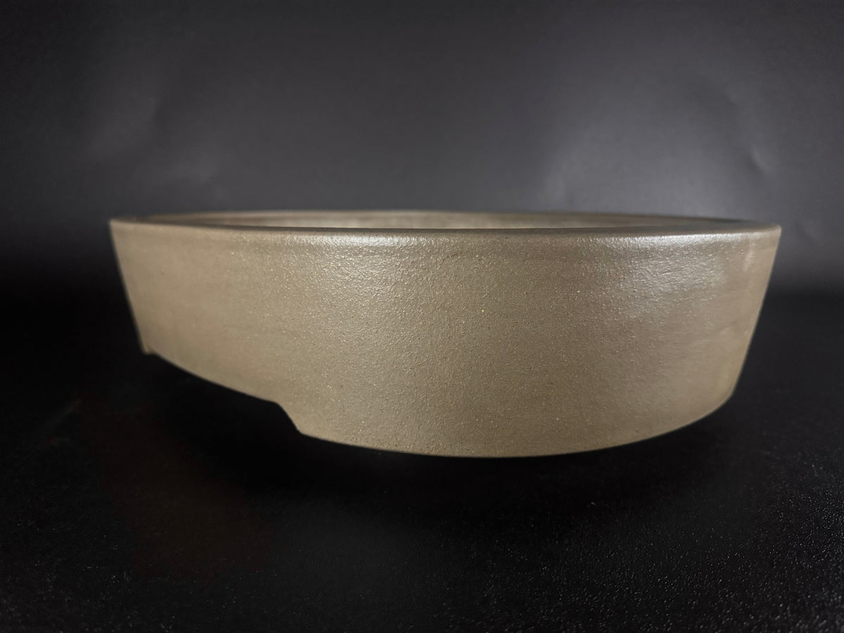 KEIZAN HISADA 久田桂山 – 2nd Generation 二代 – Hisada Sadao 久田貞雄 – Seal only 印のみ - 常滑 - 44.0cm Oval 楕円形 – Unglazed 無釉