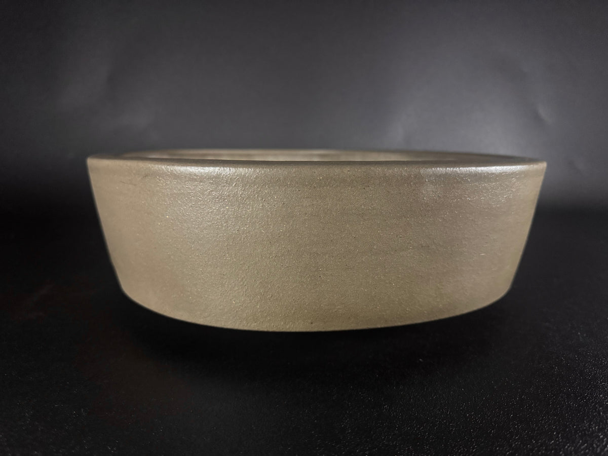 KEIZAN HISADA 久田桂山 – 2nd Generation 二代 – Hisada Sadao 久田貞雄 – Seal only 印のみ - 常滑 - 44.0cm Oval 楕円形 – Unglazed 無釉
