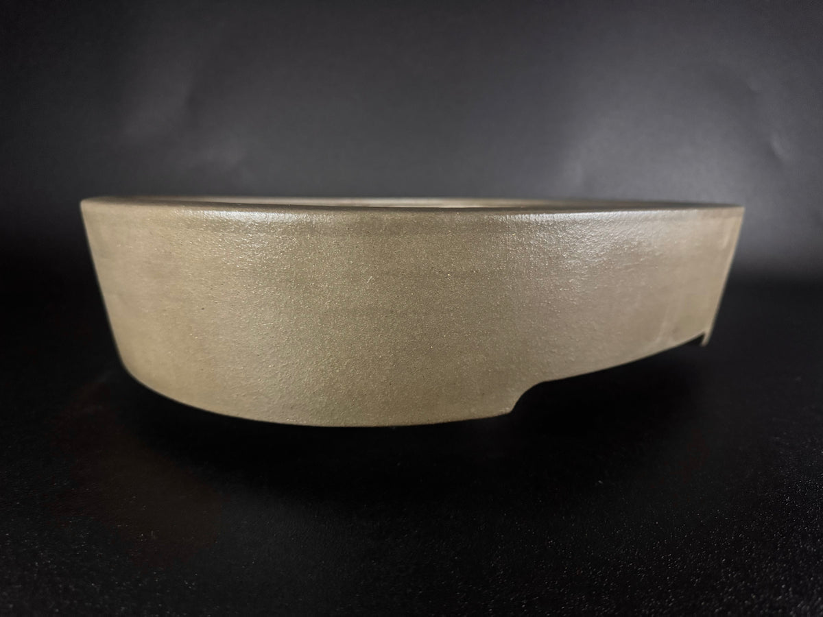 KEIZAN HISADA 久田桂山 – 2nd Generation 二代 – Hisada Sadao 久田貞雄 – Seal only 印のみ - 常滑 - 44.0cm Oval 楕円形 – Unglazed 無釉