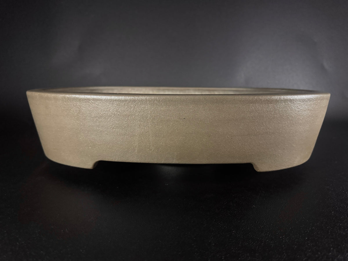 KEIZAN HISADA 久田桂山 – 2nd Generation 二代 – Hisada Sadao 久田貞雄 – Seal only 印のみ - 常滑 - 44.0cm Oval 楕円形 – Unglazed 無釉