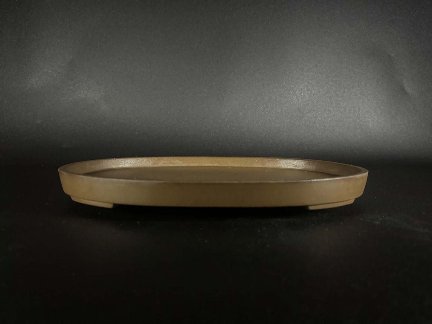SUISHOUEN HEKISUI  翠松園 (Mizukami Shinji 水上真司) – 常滑 - 34.0 cm Oval Unglazed Suiban 無釉水盤