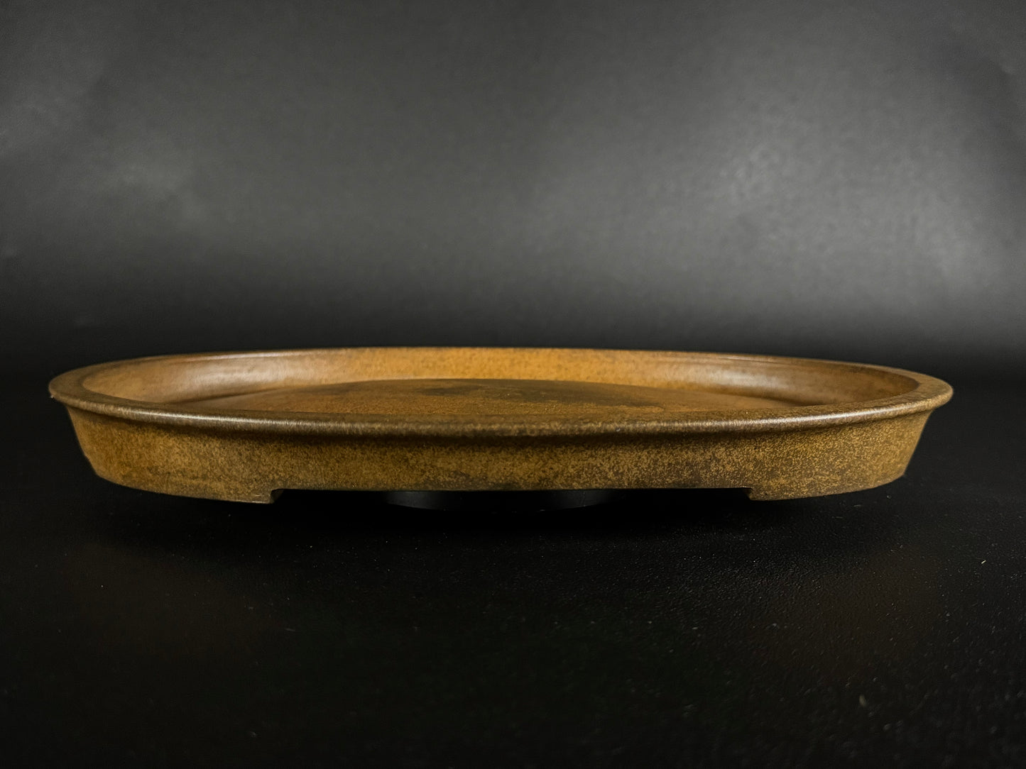 Mino Kenzan（美濃 健山 ）– 常滑 – 31.8cm Oval Unglazed Bonsai Pot（美濃 健山 常滑）