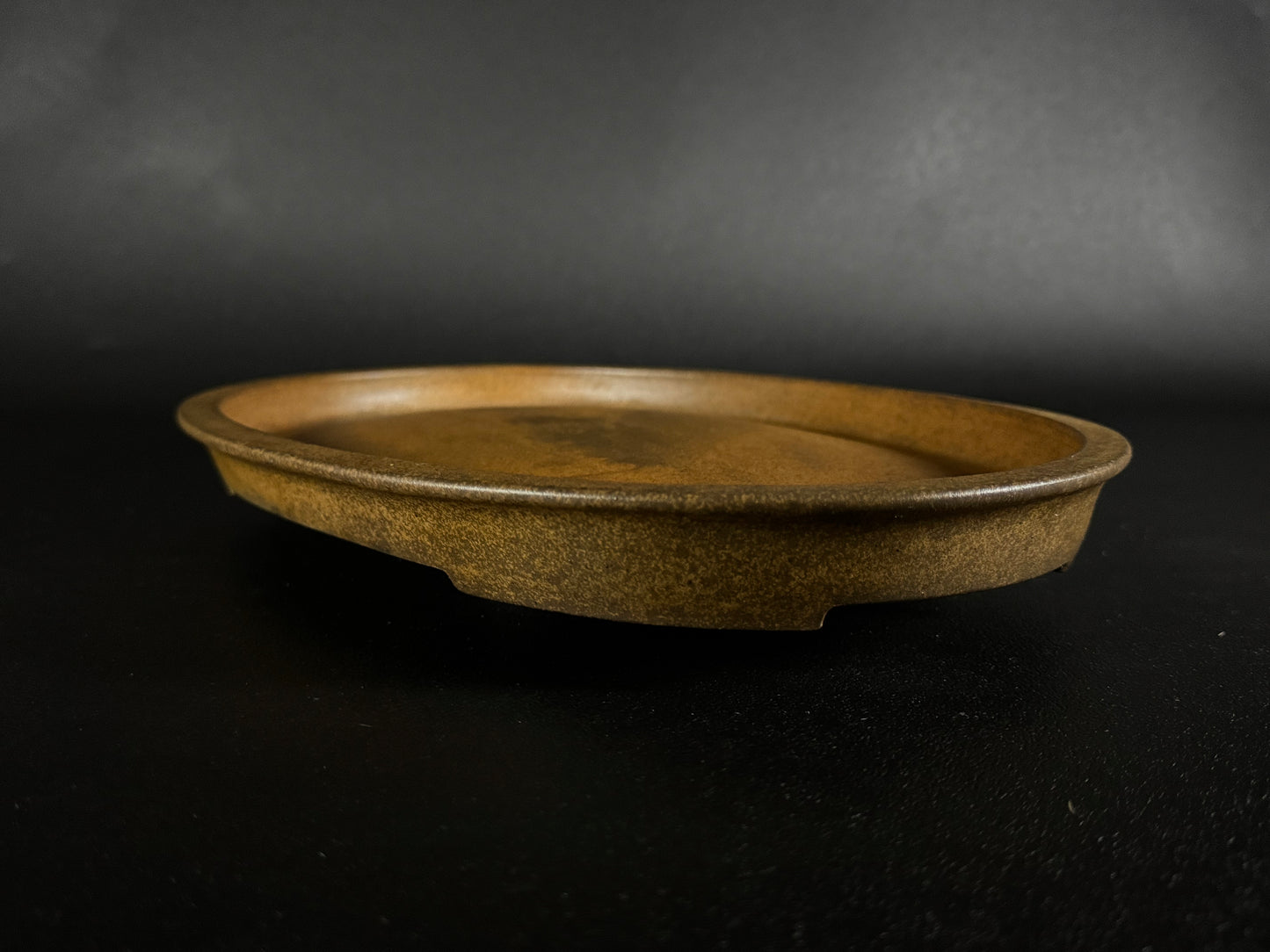 Mino Kenzan（美濃 健山 ）– 常滑 – 31.8cm Oval Unglazed Bonsai Pot（美濃 健山 常滑）