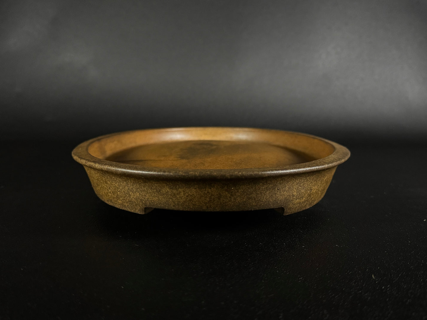 Mino Kenzan（美濃 健山 ）– 常滑 – 31.8cm Oval Unglazed Bonsai Pot（美濃 健山 常滑）