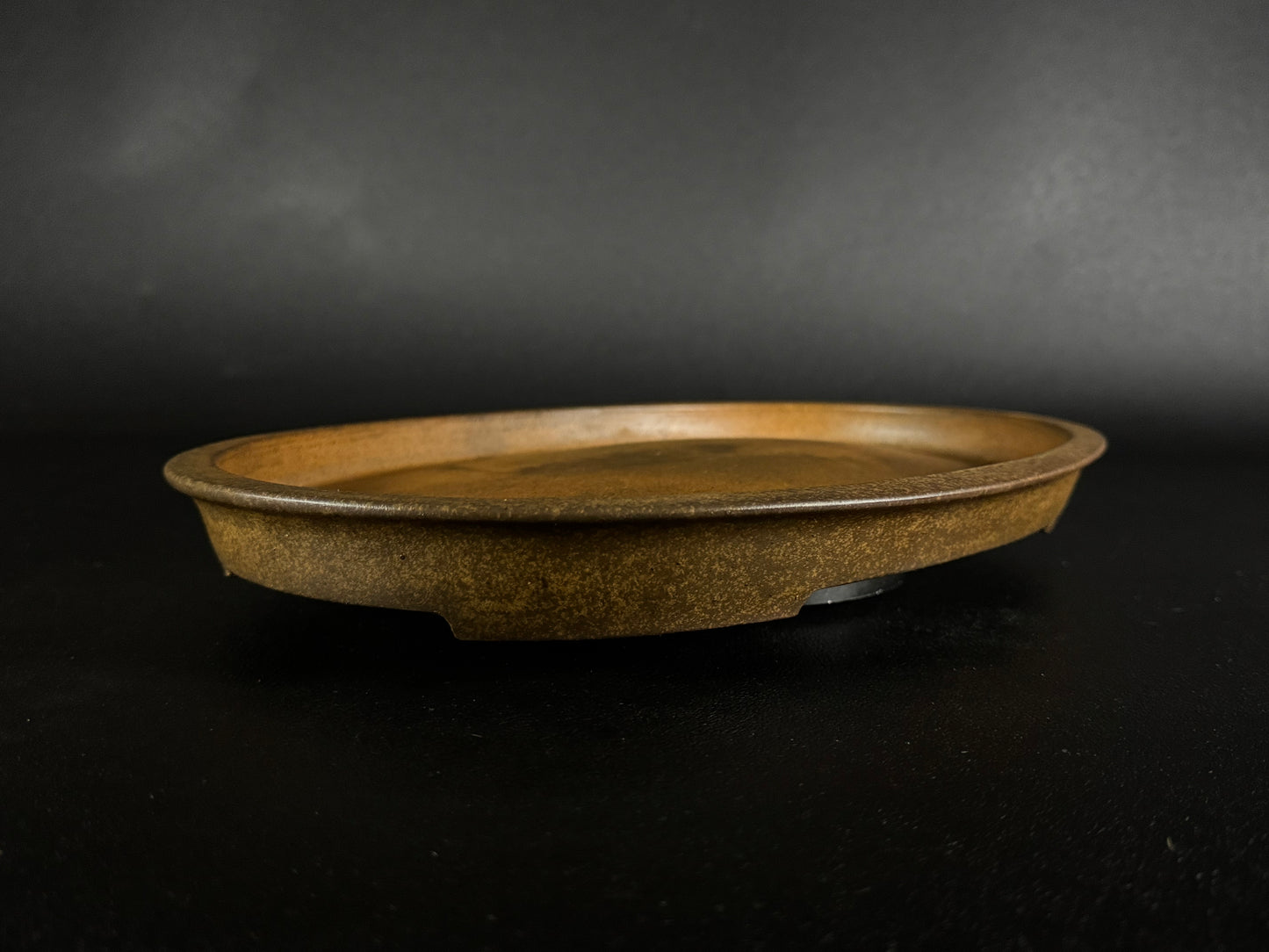 Mino Kenzan（美濃 健山 ）– 常滑 – 31.8cm Oval Unglazed Bonsai Pot（美濃 健山 常滑）