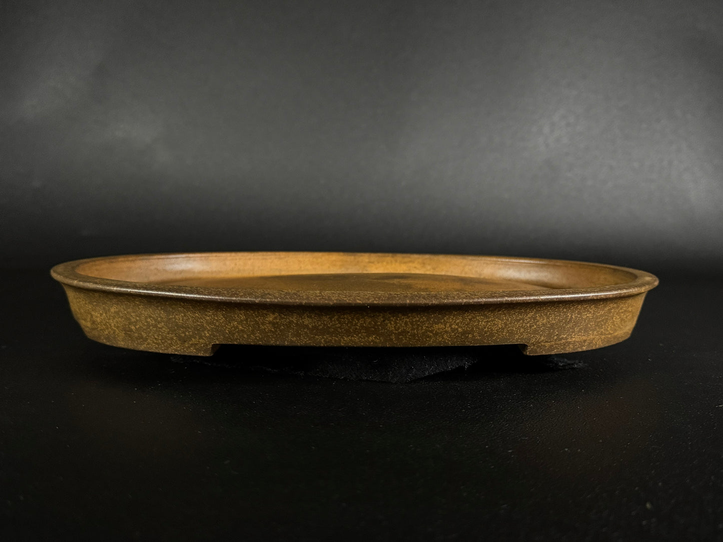 Mino Kenzan（美濃 健山 ）– 常滑 – 31.8cm Oval Unglazed Bonsai Pot（美濃 健山 常滑）