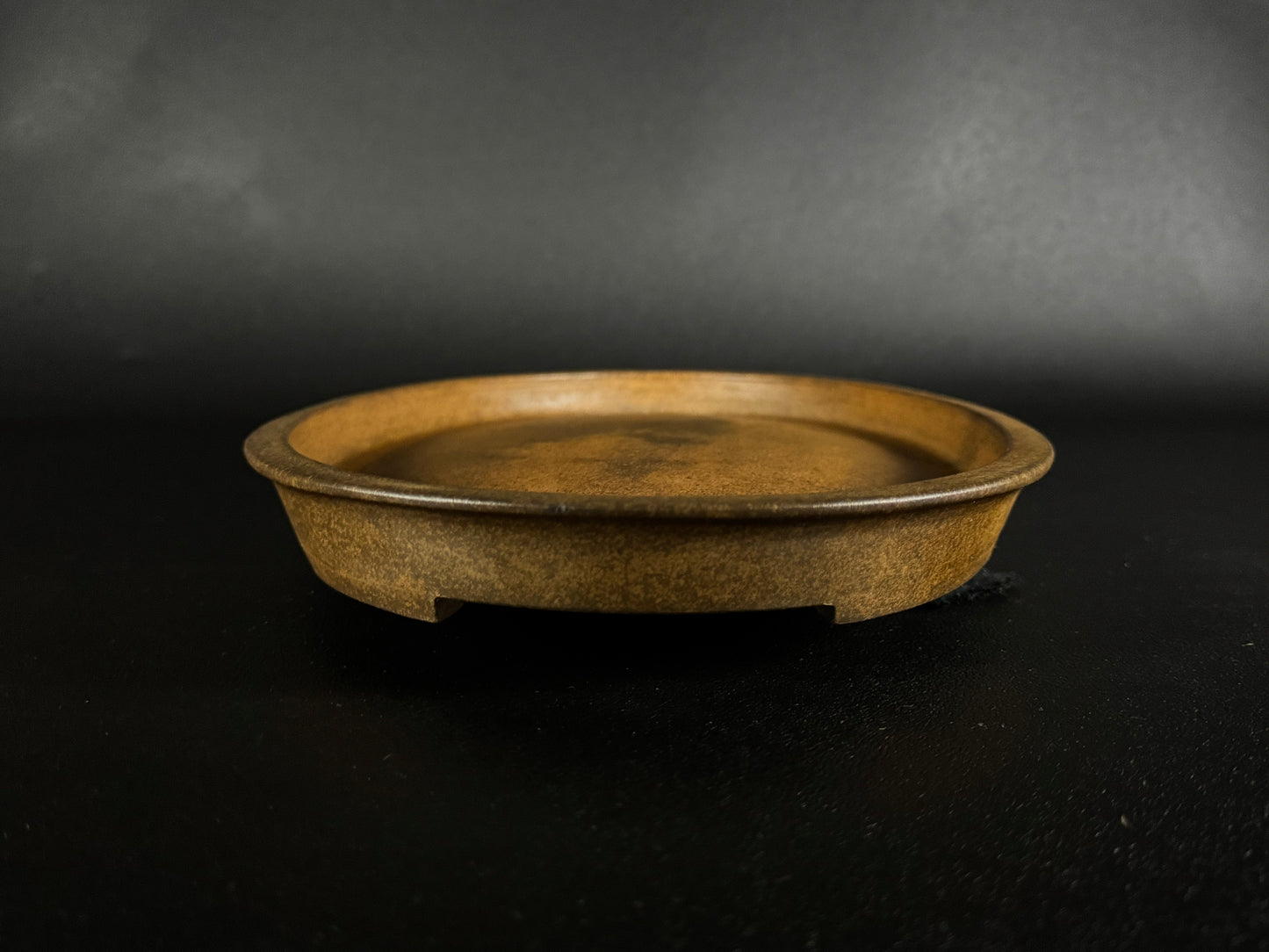 Mino Kenzan（美濃 健山 ）– 常滑 – 31.8cm Oval Unglazed Bonsai Pot（美濃 健山 常滑）