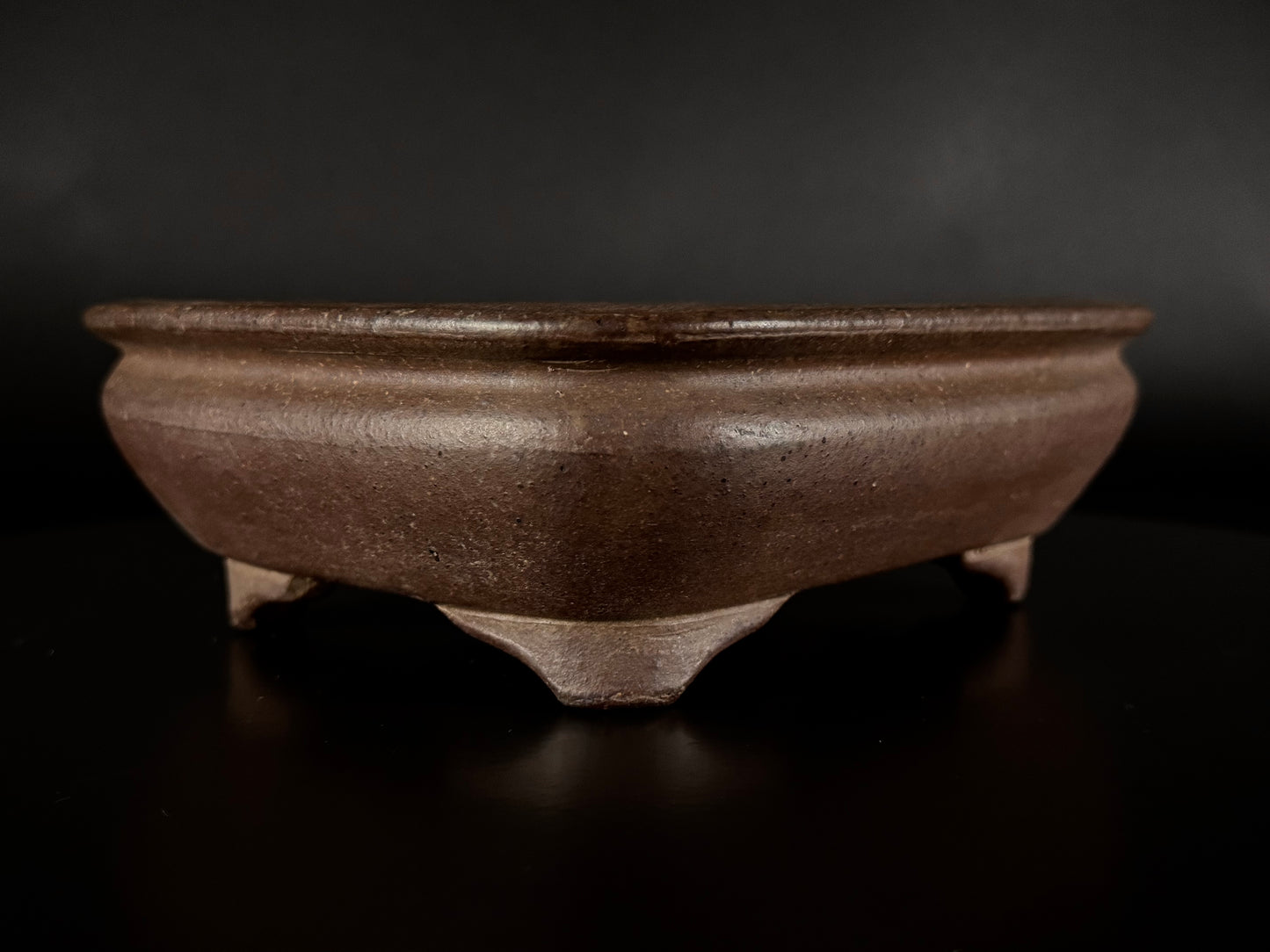 GYOZAN 1St Gen (Nakano Yukizyou “中野行常”)"Seal only 印のみ" - 常滑 - 14.9CM Rectangular Unglazed Bonsai Pot (長方形 無釉) Not for Sale
