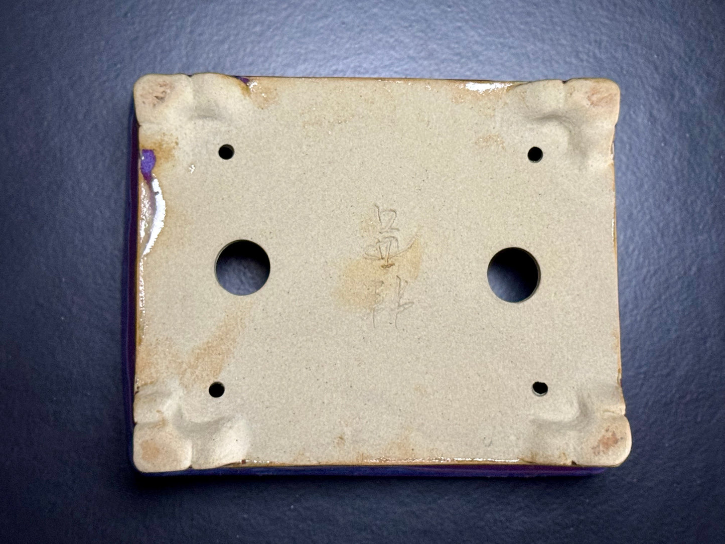 FUKUDA KEIUN 福田慶雲 – 常滑- 15.2cm Rectangular Glazed (長方形 釉薬)