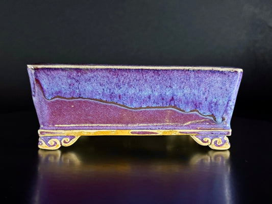 FUKUDA KEIUN 福田慶雲 – 常滑- 15.2cm Rectangular Glazed (長方形 釉薬)