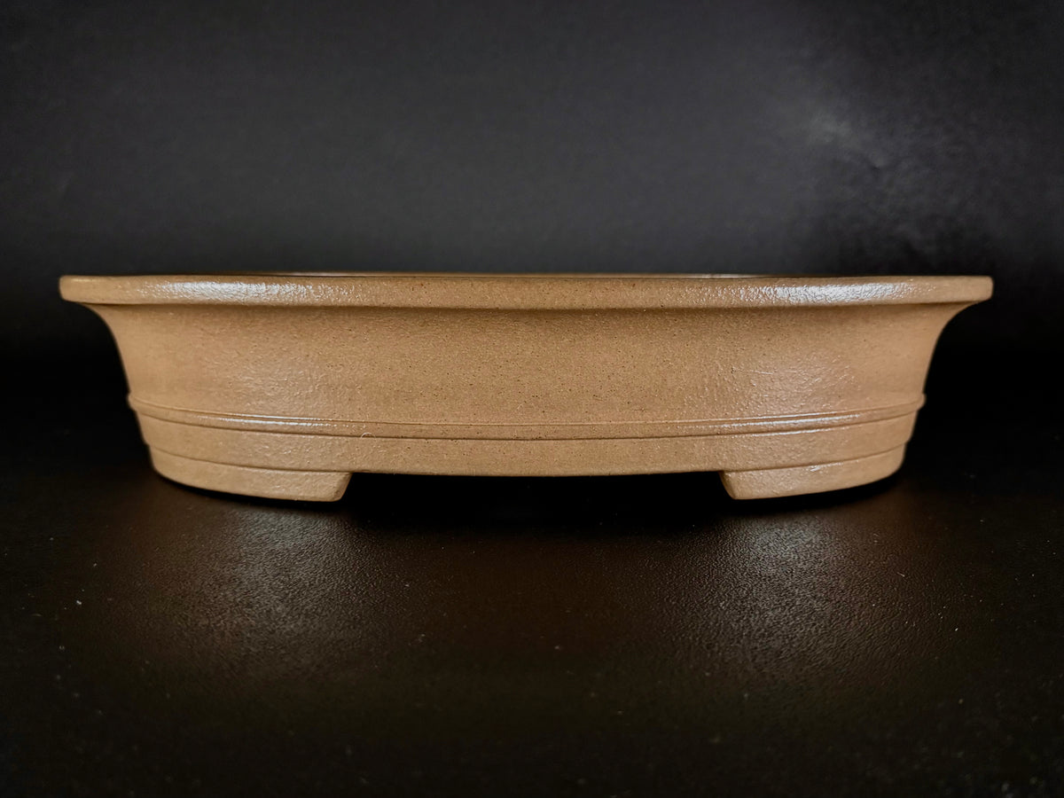 KEIZAN HISADA 久田桂山 – 2nd Generation 二代 – Hisada Sadao 久田貞雄 – Seal only 印のみ - 常滑 - 39.8cm 0val Unglazed 楕円形 無釉