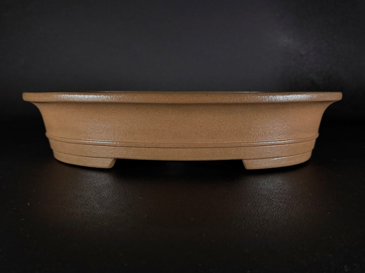 KEIZAN HISADA 久田桂山 – 2nd Generation 二代 – Hisada Sadao 久田貞雄 – Seal only 印のみ - 常滑 - 39.8cm 0val Unglazed 楕円形 無釉