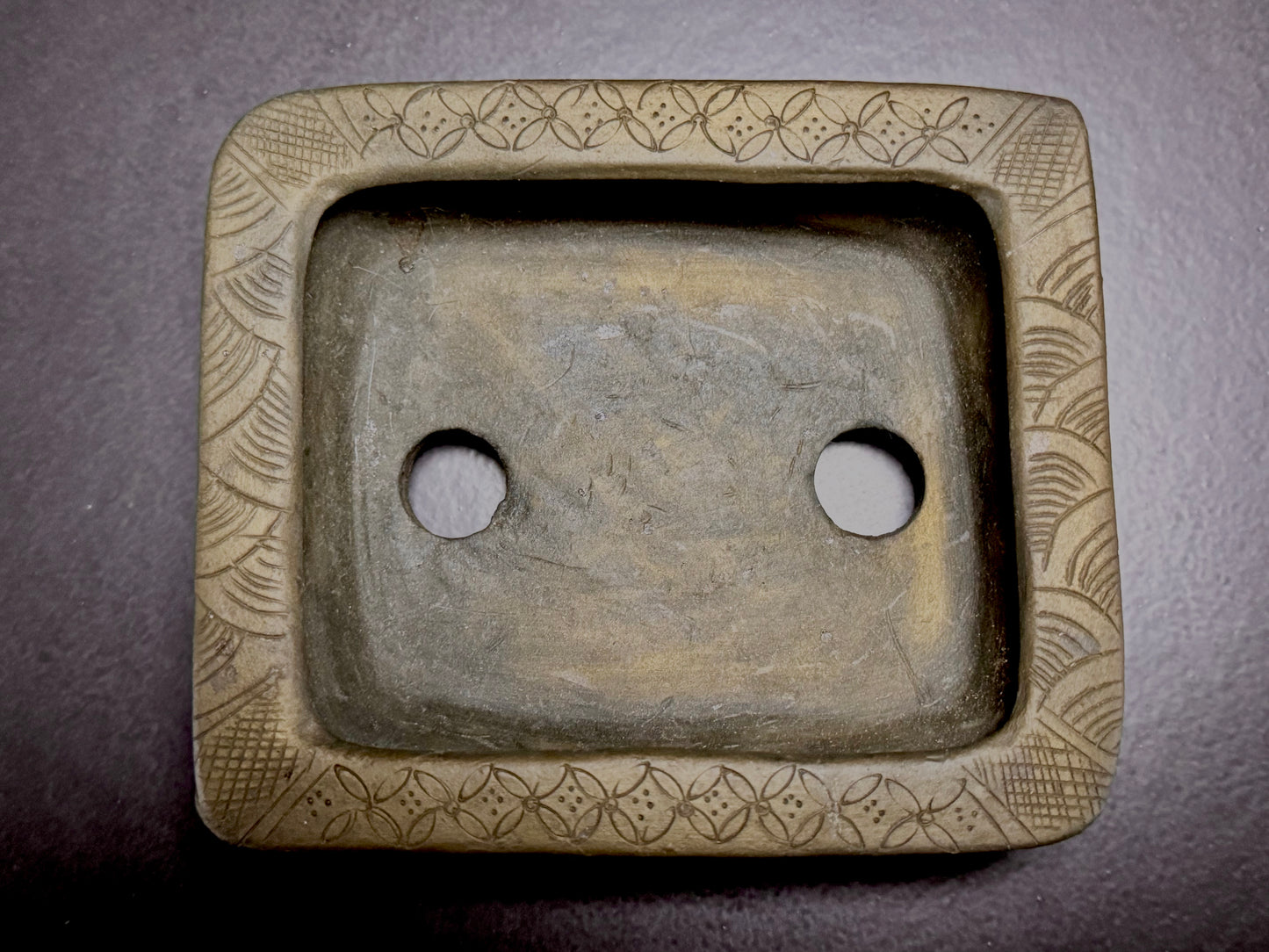 Tani Arashiyama (谷 荒山) - 常滑 - 12.7cm Rectangular Unglazed 長方形 無釉 On Hold!