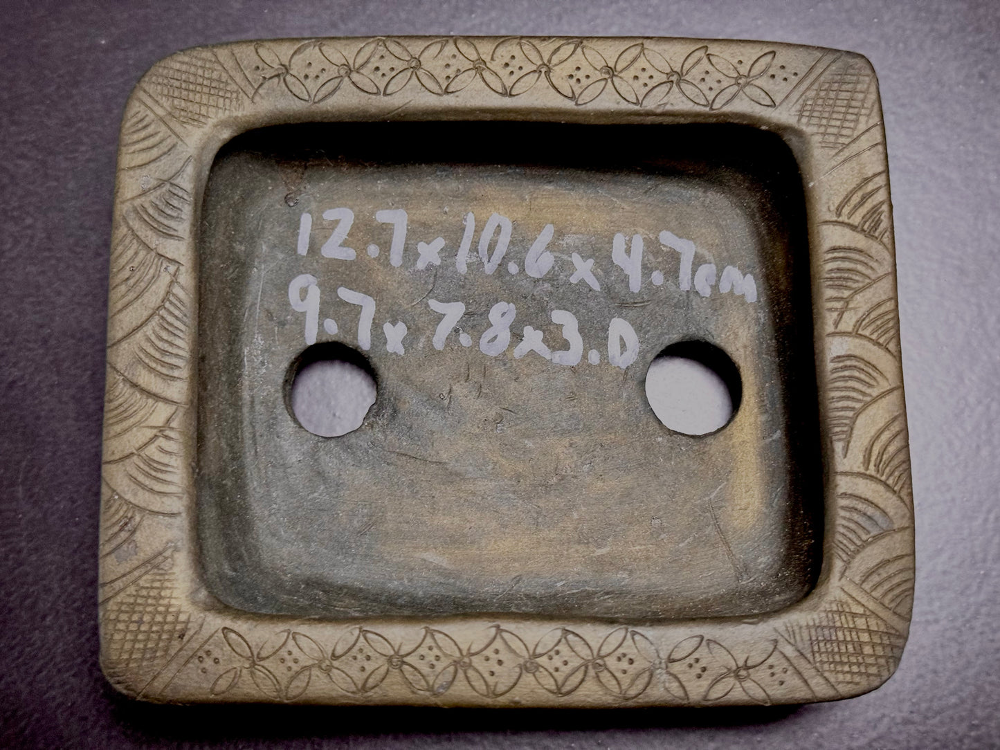 Tani Arashiyama (谷 荒山) - 常滑 - 12.7cm Rectangular Unglazed 長方形 無釉 On Hold!