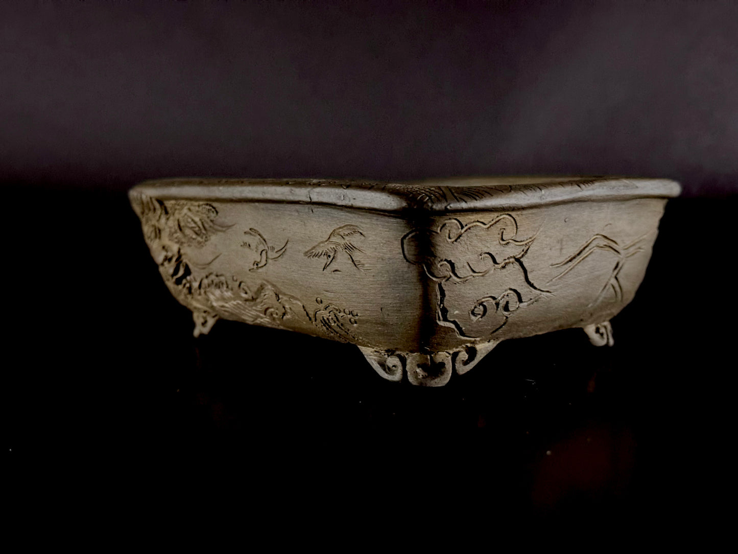 Tani Arashiyama (谷 荒山) - 常滑 - 12.7cm Rectangular Unglazed 長方形 無釉 On Hold!