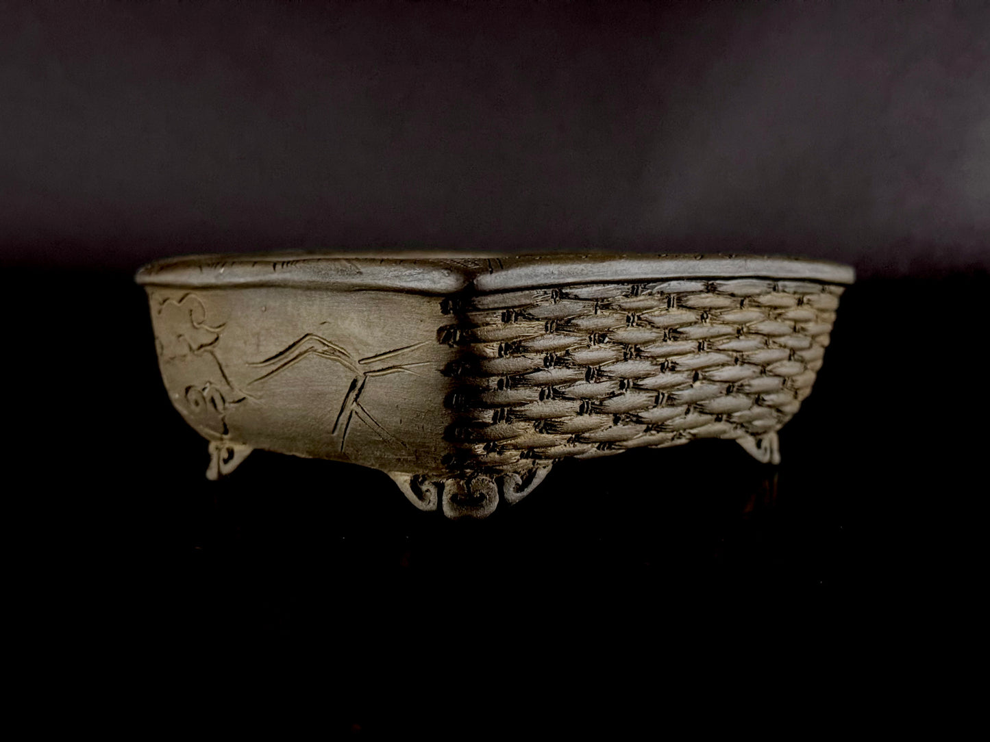 Tani Arashiyama (谷 荒山) - 常滑 - 12.7cm Rectangular Unglazed 長方形 無釉 On Hold!