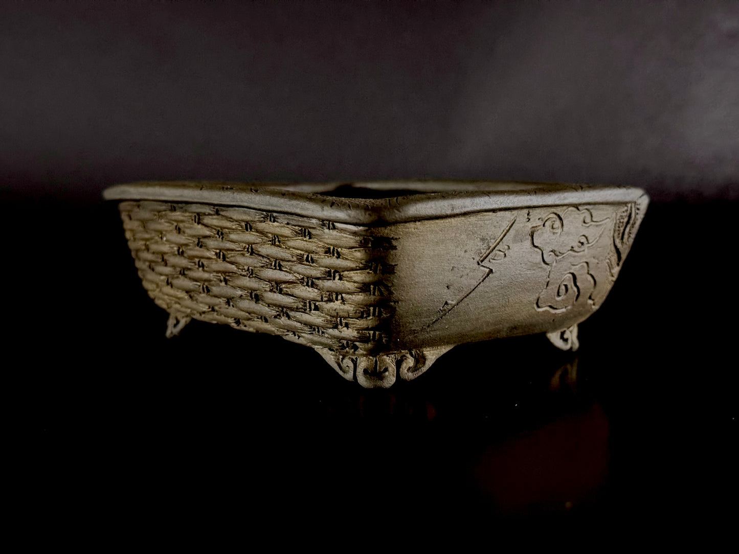 Tani Arashiyama (谷 荒山) - 常滑 - 12.7cm Rectangular Unglazed 長方形 無釉 On Hold!