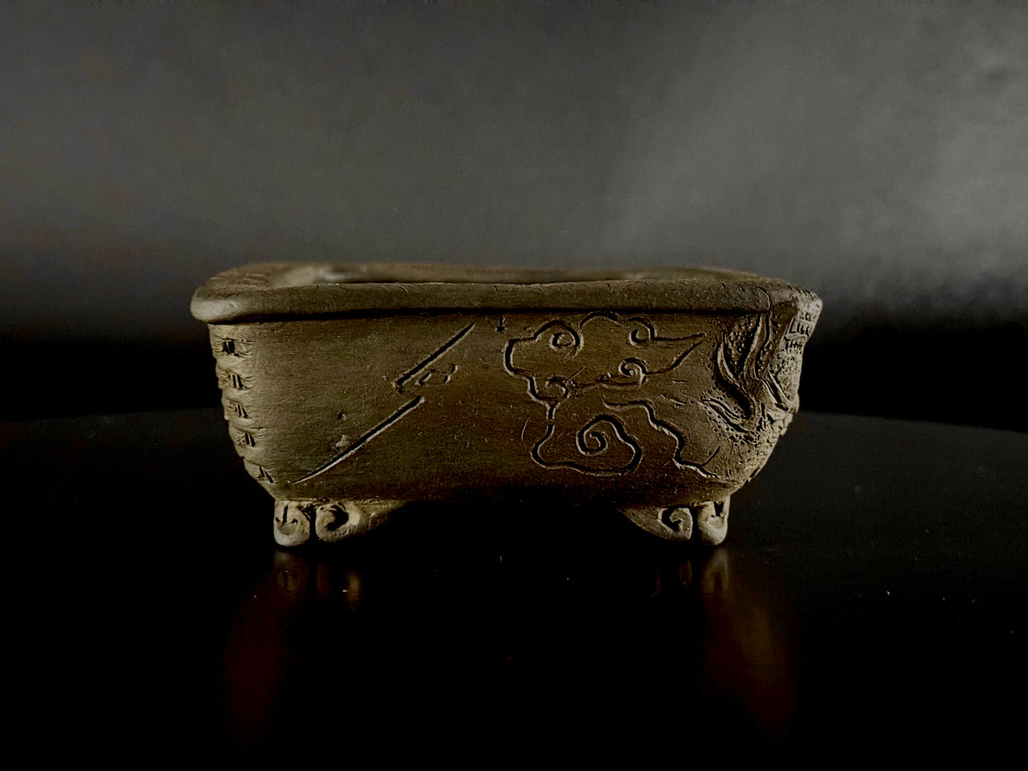 Tani Arashiyama (谷 荒山) - 常滑 - 12.7cm Rectangular Unglazed 長方形 無釉 On Hold!