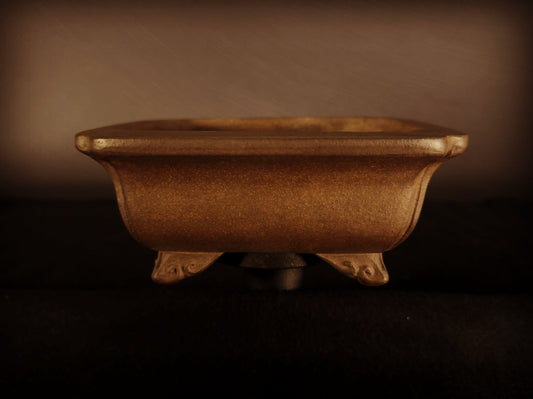 GYOUZAN 1St Gen (Nakano Yukizyou) "中野行常" - 常滑– 15.3cm Rectangular, Shohin (小品)