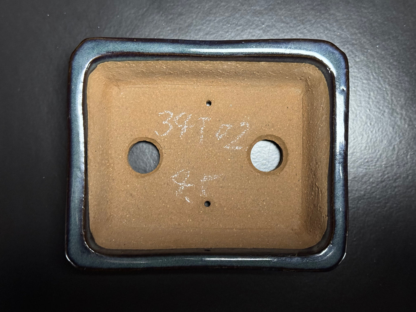 Yamafusa’s Wife (Housyu Otorifune) – 常滑 – 13.7cm – Rectangular – Blue Glazed