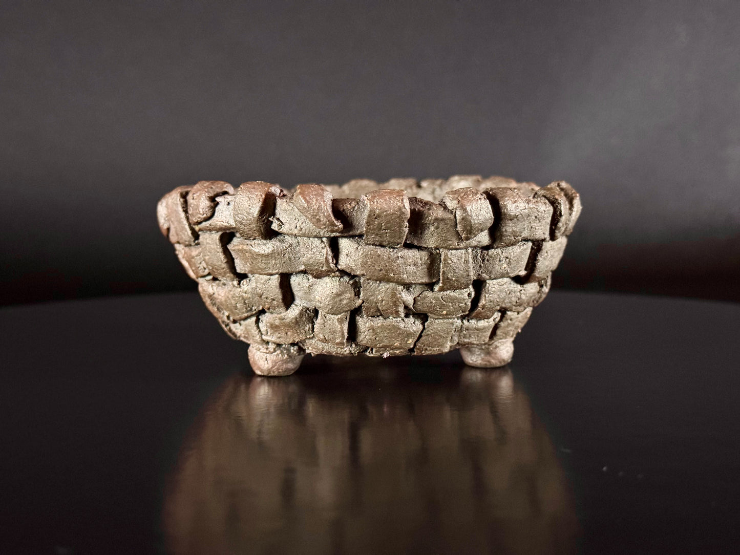 Mitsue Kataoka 片岡光恵 (Reiho’s Wife) – Tokoname 常滑市 – 11.5cm Round 丸鉢 – Unglazed 無釉