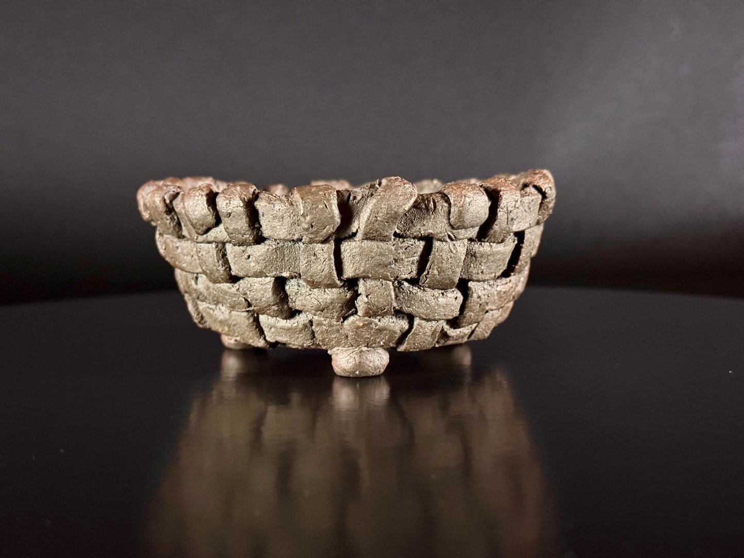 Mitsue Kataoka 片岡光恵 (Reiho’s Wife) – Tokoname 常滑市 – 11.5cm Round 丸鉢 – Unglazed 無釉
