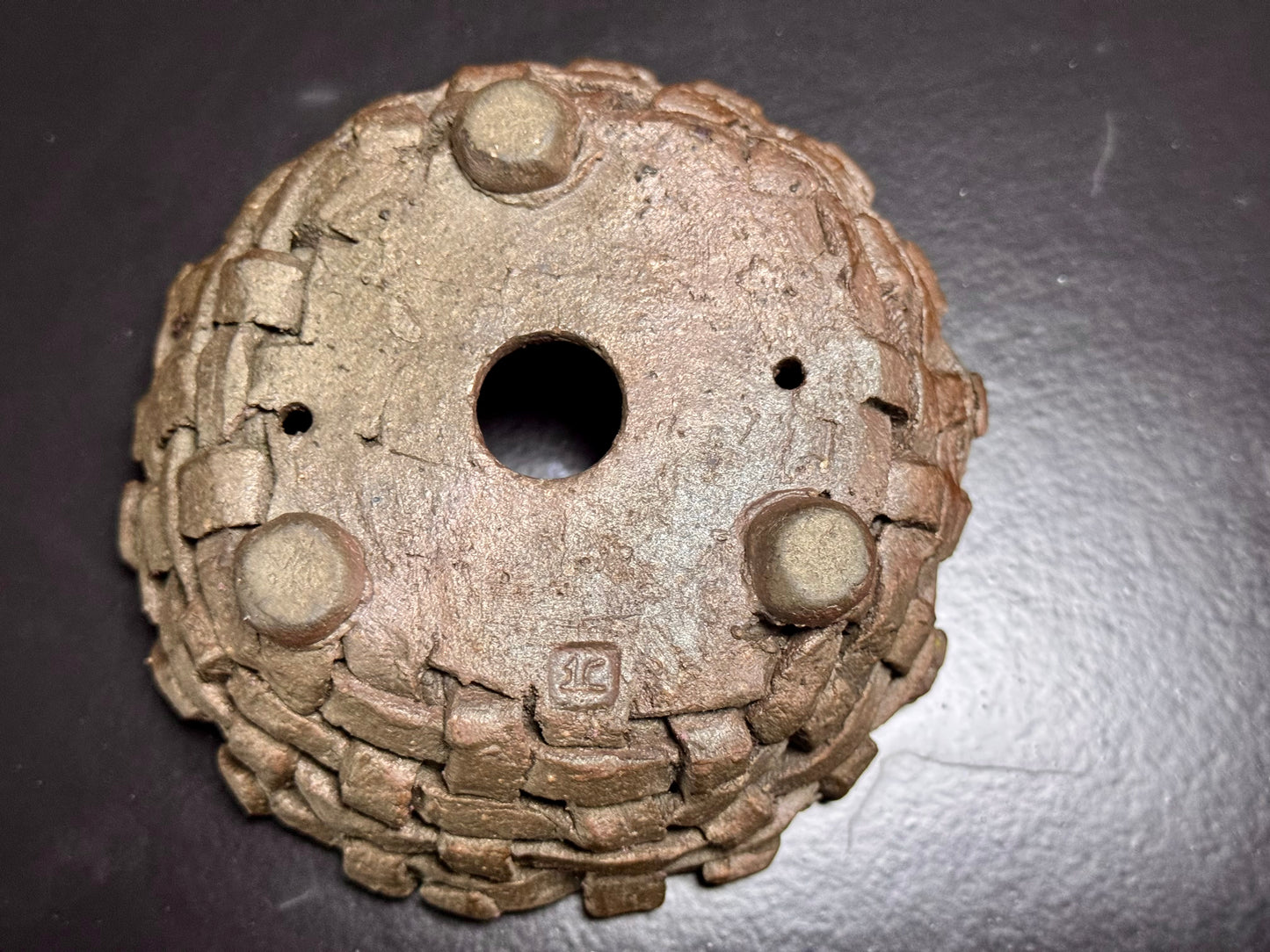 Mitsue Kataoka 片岡光恵 (Reiho’s Wife) – Tokoname 常滑市 – 11.5cm Round 丸鉢 – Unglazed 無釉