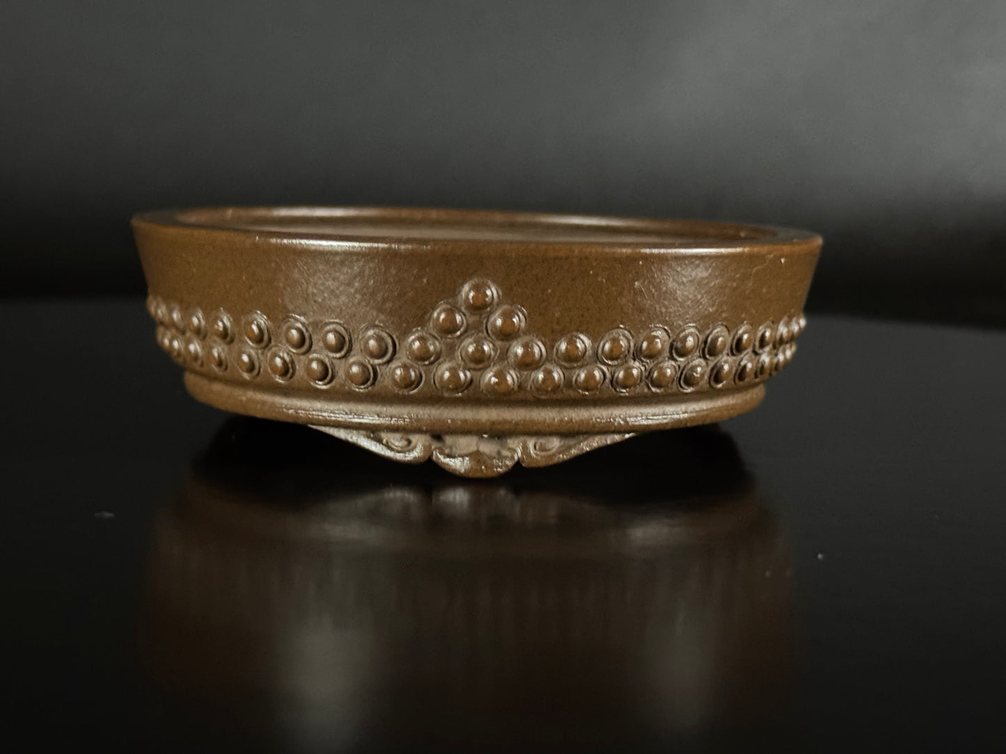 SUISHOUEN HEKISUI 翠松園 (Mizukami Shinji 水上真司) – Tokoname 常滑 – 9.9cm – Drum Round Taiko-gata 太鼓形 – Unglazed 無釉