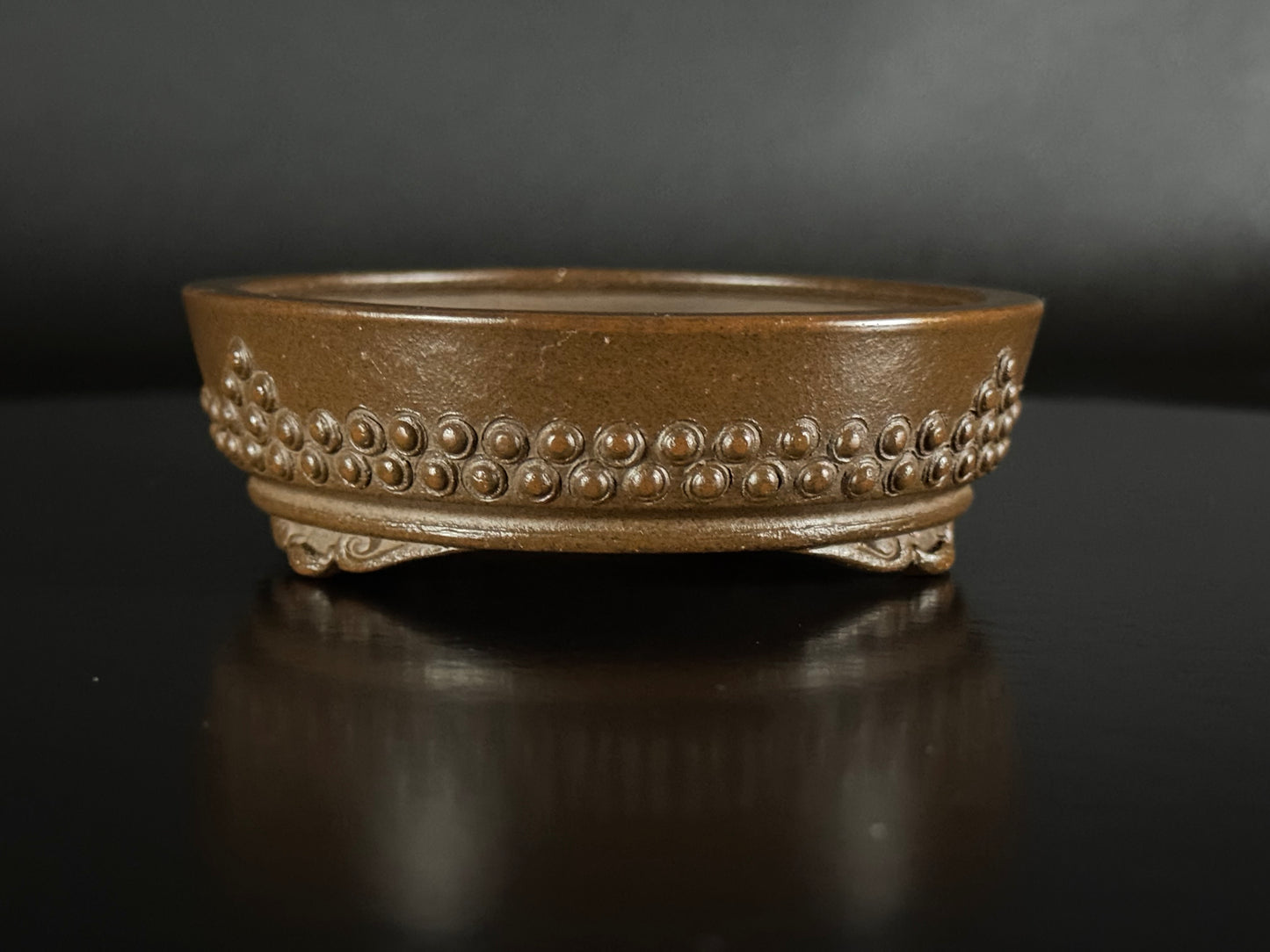 SUISHOUEN HEKISUI 翠松園 (Mizukami Shinji 水上真司) – Tokoname 常滑 – 9.9cm – Drum Round Taiko-gata 太鼓形 – Unglazed 無釉