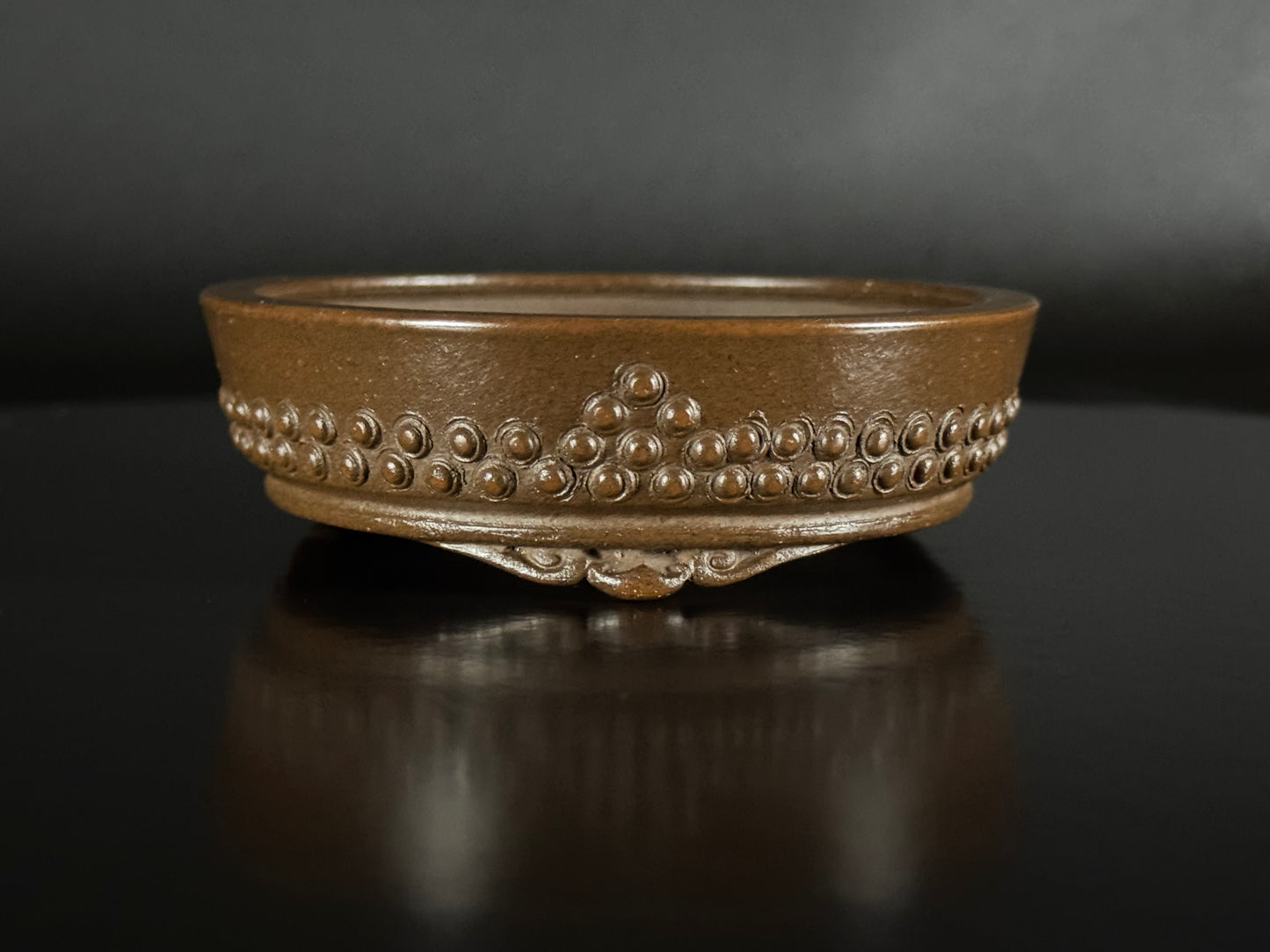 SUISHOUEN HEKISUI 翠松園 (Mizukami Shinji 水上真司) – Tokoname 常滑 – 9.9cm – Drum Round Taiko-gata 太鼓形 – Unglazed 無釉