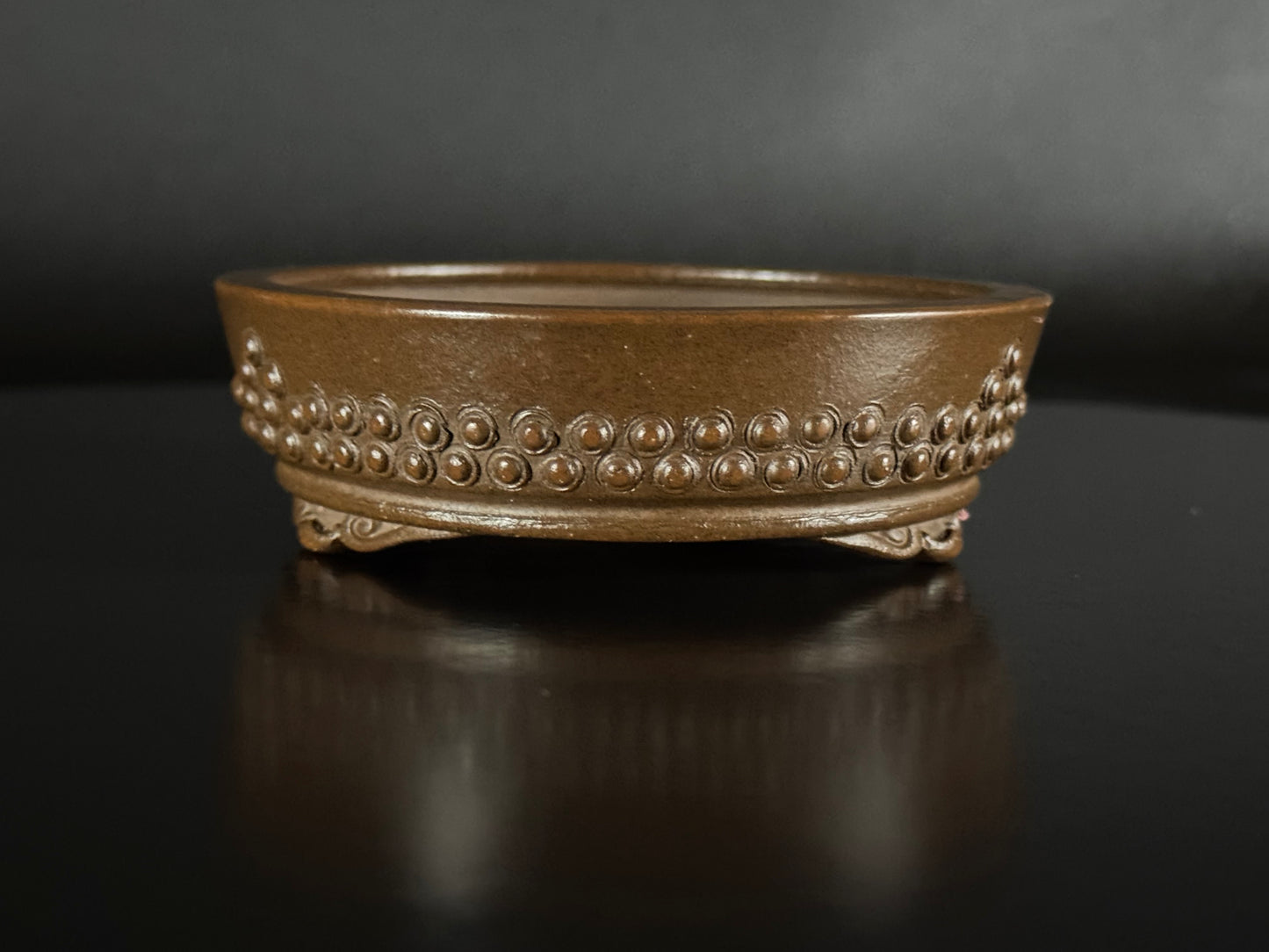 SUISHOUEN HEKISUI 翠松園 (Mizukami Shinji 水上真司) – Tokoname 常滑 – 9.9cm – Drum Round Taiko-gata 太鼓形 – Unglazed 無釉
