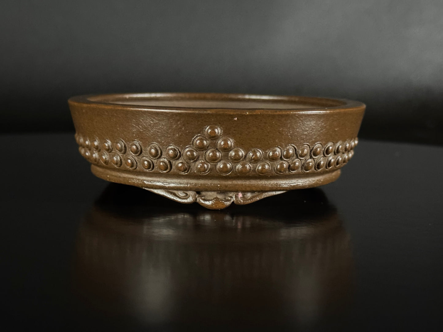 SUISHOUEN HEKISUI 翠松園 (Mizukami Shinji 水上真司) – Tokoname 常滑 – 9.9cm – Drum Round Taiko-gata 太鼓形 – Unglazed 無釉