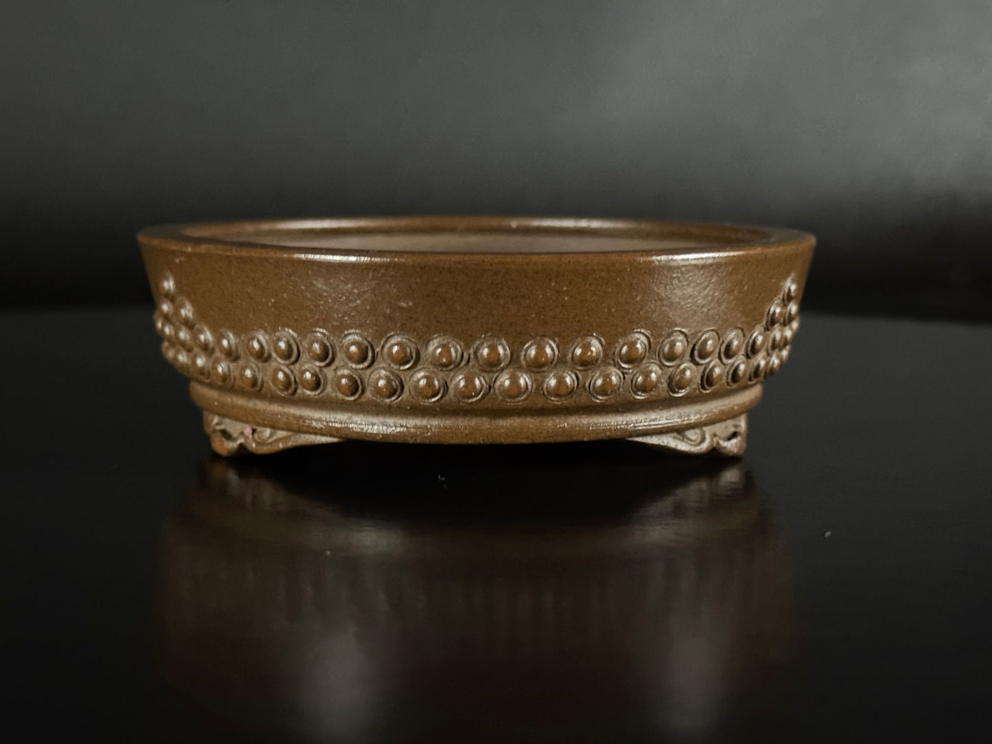 SUISHOUEN HEKISUI 翠松園 (Mizukami Shinji 水上真司) – Tokoname 常滑 – 9.9cm – Drum Round Taiko-gata 太鼓形 – Unglazed 無釉