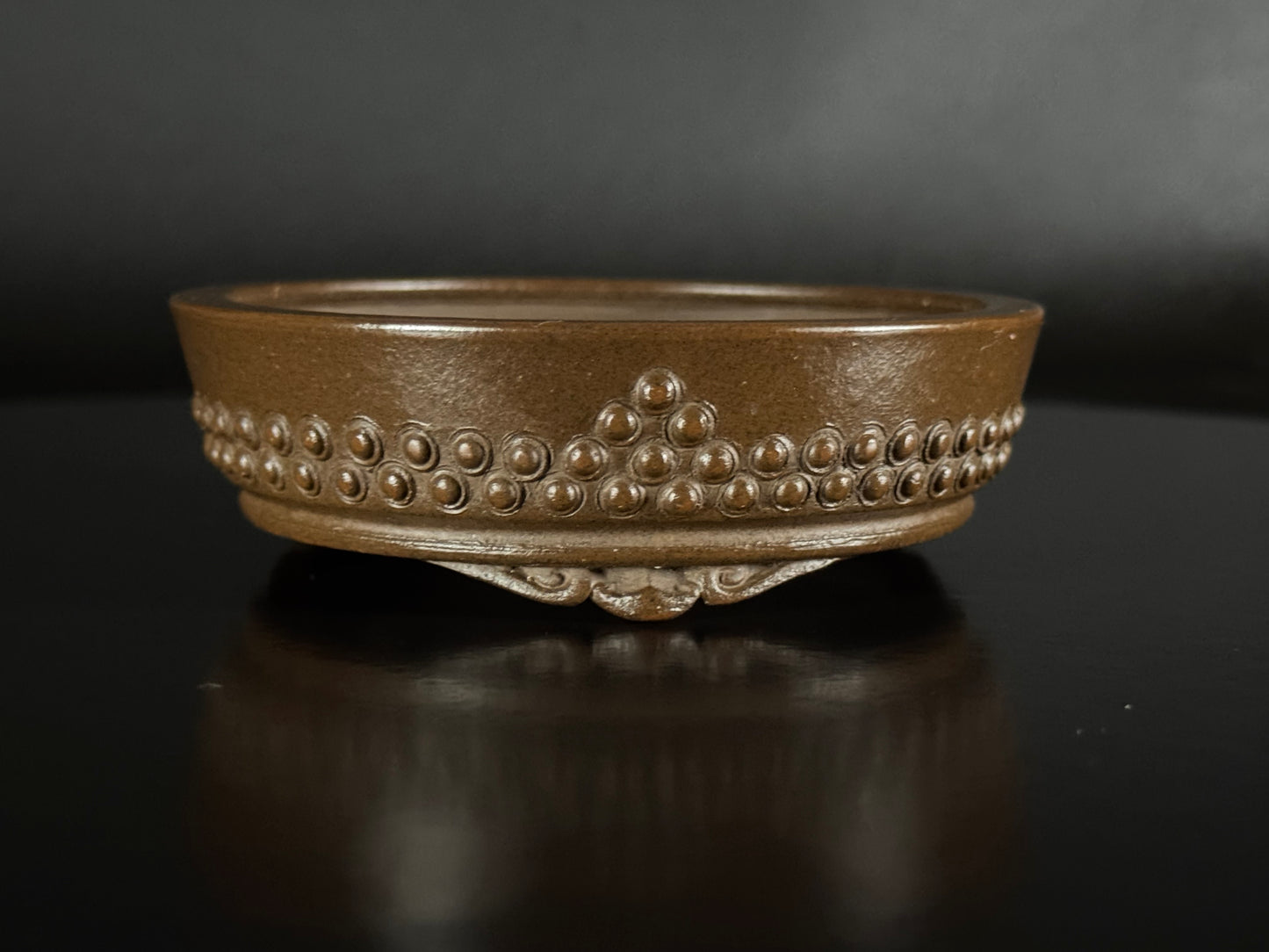 SUISHOUEN HEKISUI 翠松園 (Mizukami Shinji 水上真司) – Tokoname 常滑 – 9.9cm – Drum Round Taiko-gata 太鼓形 – Unglazed 無釉