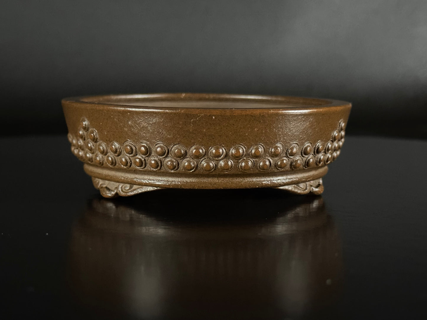 SUISHOUEN HEKISUI 翠松園 (Mizukami Shinji 水上真司) – Tokoname 常滑 – 9.9cm – Drum Round Taiko-gata 太鼓形 – Unglazed 無釉
