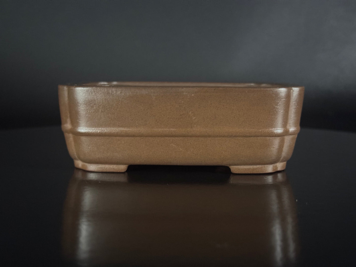 BIGEI 美芸 (Hirata Atsumi 平田あつみ) – 常滑 – 12.8cm Rectangular Unglazed 長方鉢・無釉